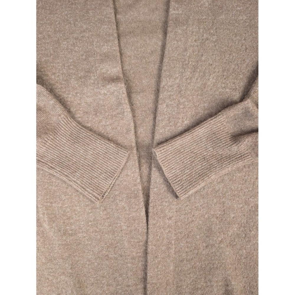 H&M Cardigan Wool Blend Taupe Longline Knit Cardigan Sweater Women's S - Picture 3 of 10